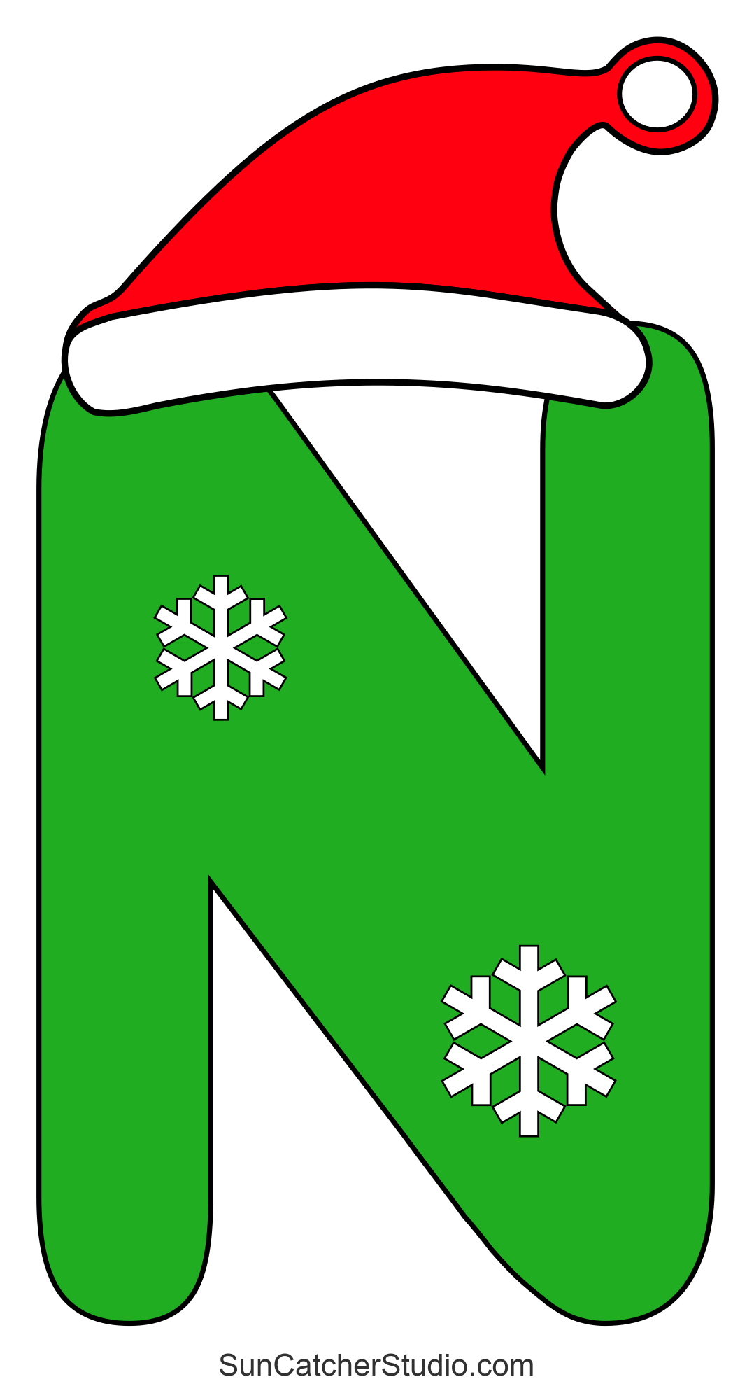 christmas font (printable alphabet letters & clipart) – free